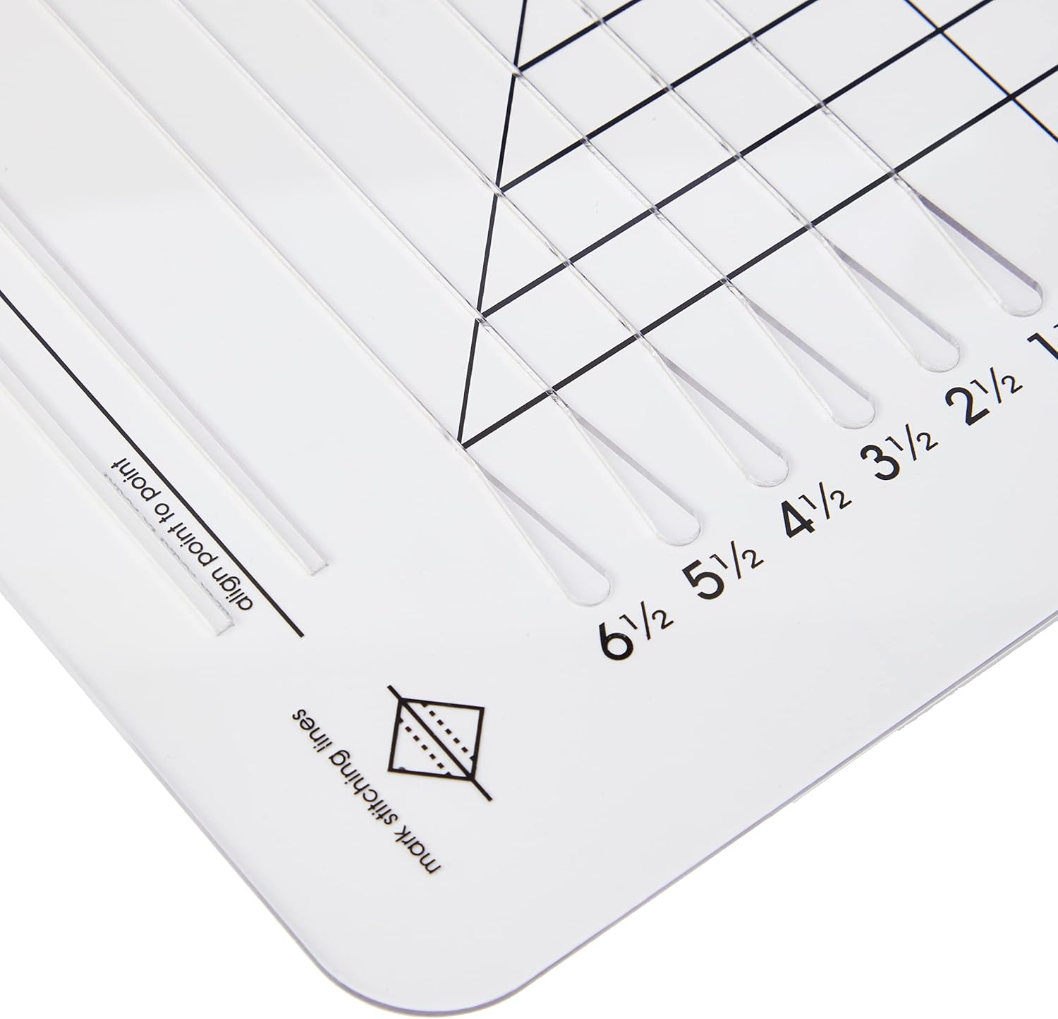 June Tailor Half-Square & Quarter-Square Triangles Ruler - Image 2